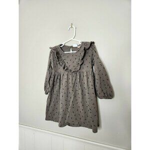 ZARA Brown Floral Dress